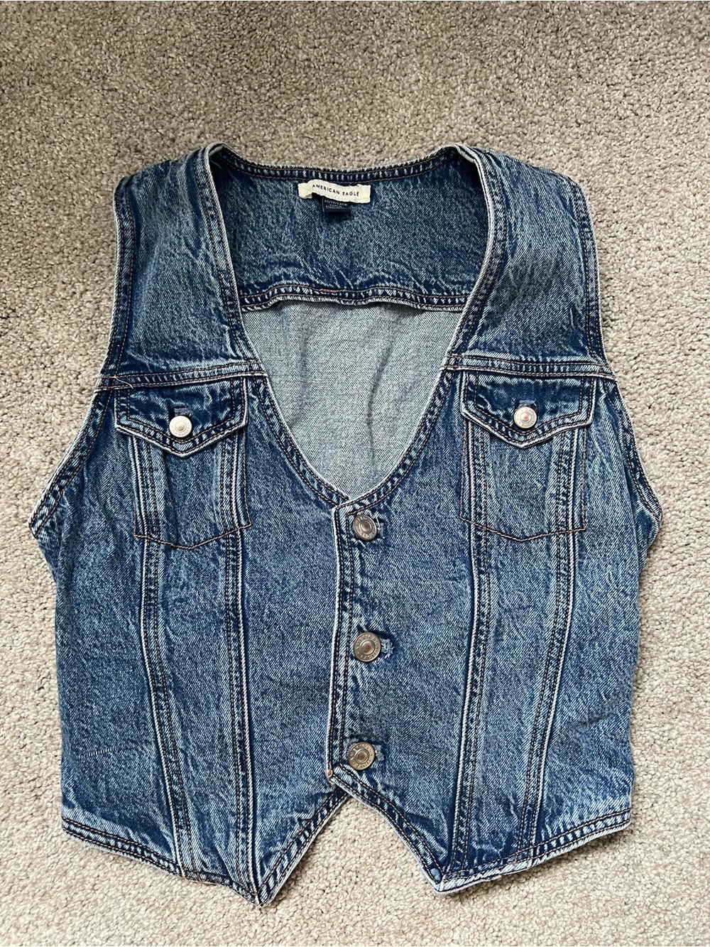 American Eagle Denim Vest